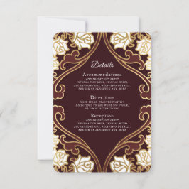 Information om elegant Classic Victorian Bröllop OSA Kort