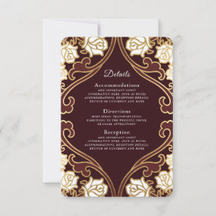 Information om elegant Classic Victorian Bröllop OSA Kort