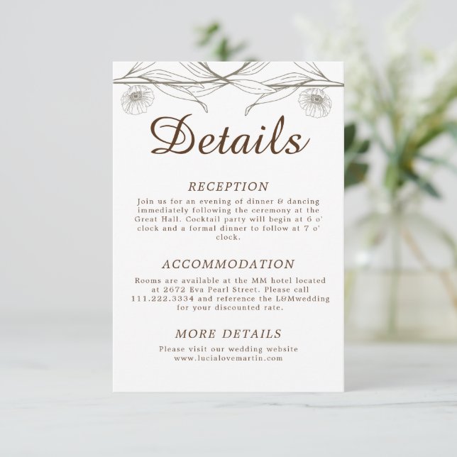 Information om elegant Comfort Ljust grönt Blommig Tilläggskort (Stående Fram)