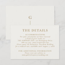 Information om elegant Cream Guld Bröllop