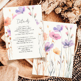 Information om elegant Enkel Neutralt Blommigt i E Tilläggskort