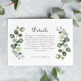Information om elegant Eucalyptus Arch Greenery Br OSA Kort
