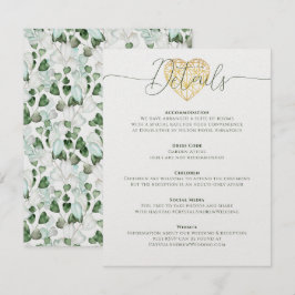 Information om elegant Heart Eucalyptus Foliage Br Inbjudningar