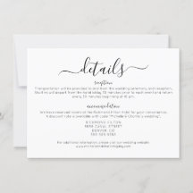 Information om elegant minimalistisk enkel Bröllop