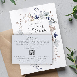 Information om elegant Modern Rustic Wildblomma Br Tilläggskort