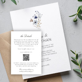 Information om elegant Modern Rustic Wildblomma Br Tilläggskort