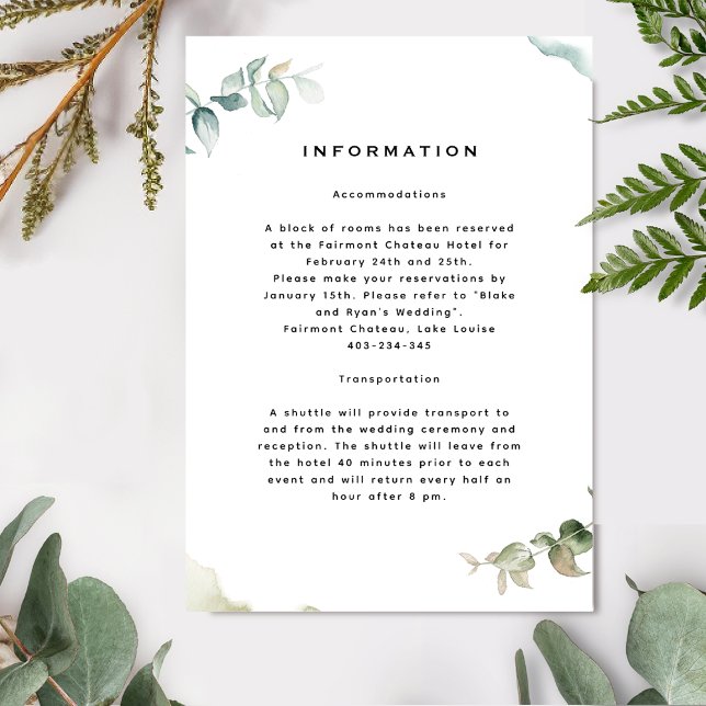 Information om elegant och enkel vattenfärgsGrekla Tilläggskort (Skapare uppladdad)