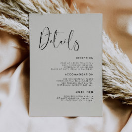 Information om elegant och modern Light Sage grönt Tilläggskort