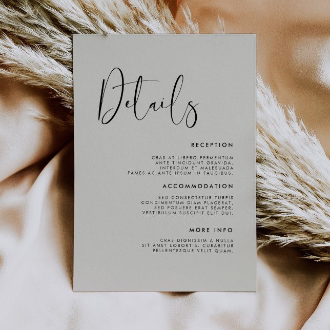 Information om elegant och modern Light Sage grönt Tilläggskort (Skapare uppladdad)