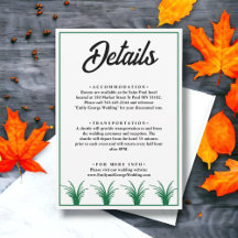 Information om elegant Rustic Grönt Grass Fall Wed