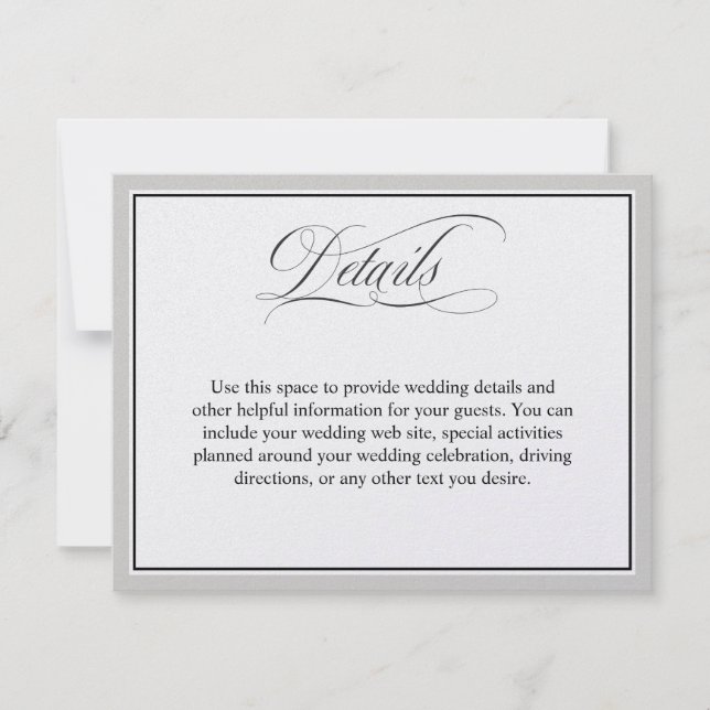 Information om elegant Skript blommar ut i Bröllop (Framsida)