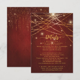 Information om elegant Sparkling String Ljus Bröll Tilläggskort