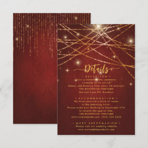 Information om elegant Sparkling String Ljus Bröll Tilläggskort