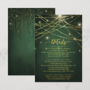 Information om elegant Sparkling String Ljus Bröll Tilläggskort