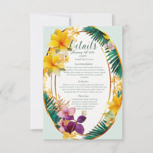 Information om elegant Tropical Destination Weddin OSA Kort
