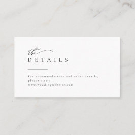 Information om Elegant Typografi Modern Bröllop Placeringskort