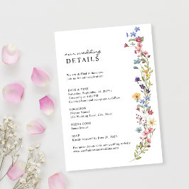 Information om elegant Vår Wildblomsterträdgårdsbr Tilläggskort