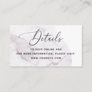 Information om elegant vattenfärgsdamm lila QR brö Tilläggskort