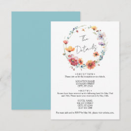 Information om elegant Wildbloms WAN-sommaren Bröl Tilläggskort