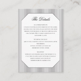 Information om eleganten Formell Classic Bröllop Tilläggskort