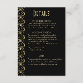 Information om elegantens Chic Art Deco Underbar G Tilläggskort