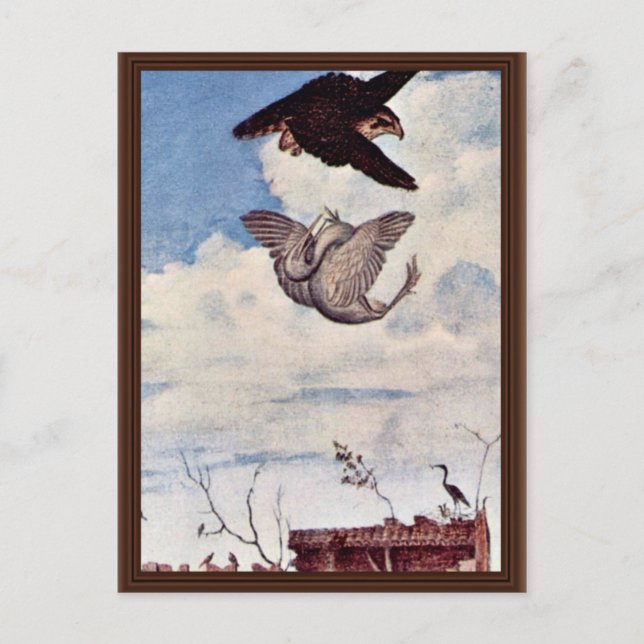 Information om en riddare porträtt från Carpaccio  Vykort (Framsida)