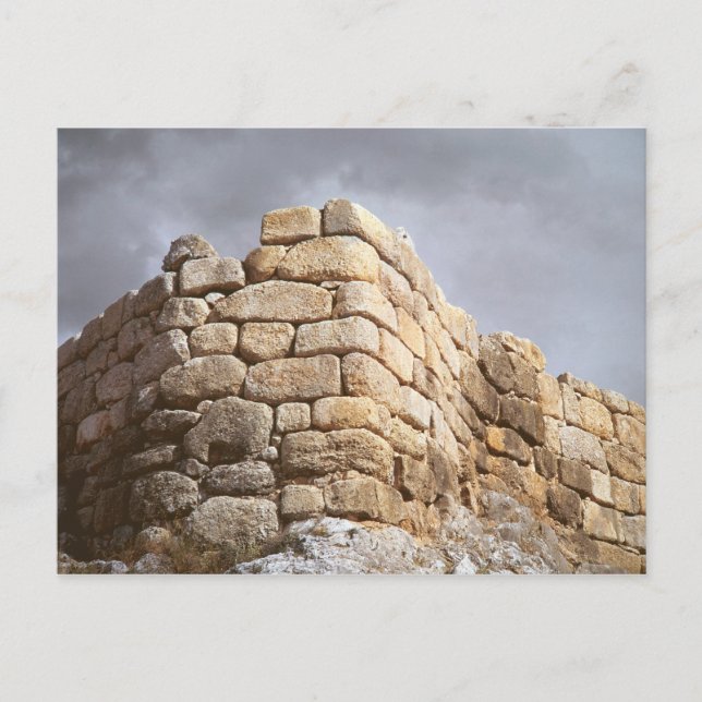 Information om en stenvägg vykort (Framsida)