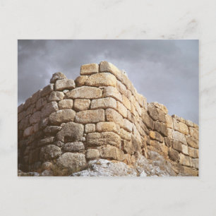 Information om en stenvägg vykort