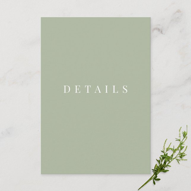 Information om enkel Grönt för vanlig Bröllop Tilläggskort (Skapare uppladdad)