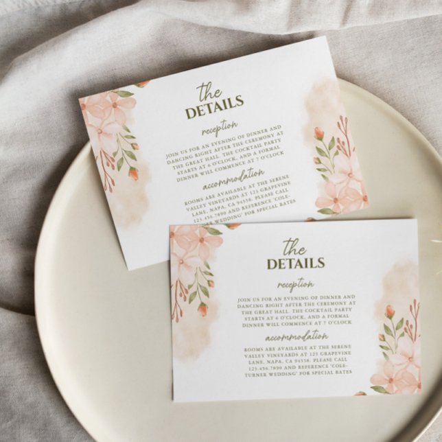 Information om enkel Wildblomma i elegant Tilläggskort (Skapare uppladdad)