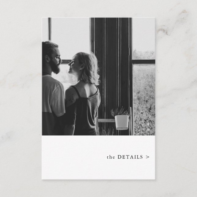 Information om enkelt fototema i Bröllop Tilläggskort (Framsida)