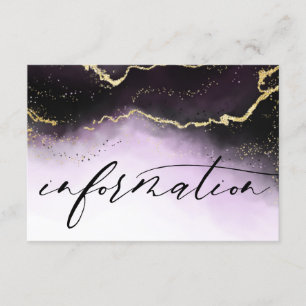 Information om Etheral Mist Ombre Amethyst Bröllop Tilläggskort