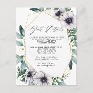 Information om Eucalyptus Anemone Geometric Guest Tilläggskort