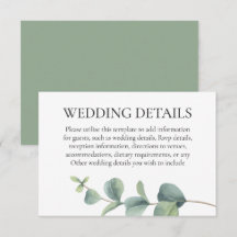 Information om Eucalyptus Greenery Bröllop