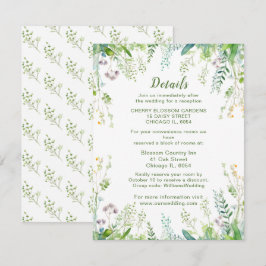 Information om Eucalyptus Greenery Löv Bröllop Tilläggskort