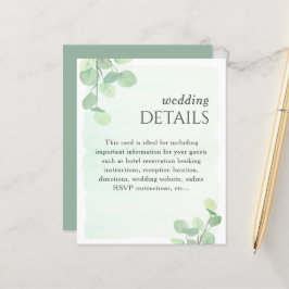 Information om Eucalyptus Greenery Watercolor Bröl