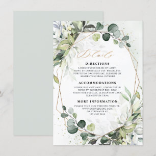Information om Eucalyptus Sage Greenery Geometric Tilläggskort