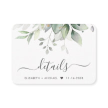 Information om Eucalyptus Watercolor QR Code Bröll