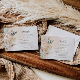 Information om Fall Eucalyptus Blommigt Bröllop Tilläggskort