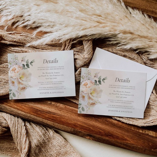 Information om Fall Eucalyptus Blommigt Bröllop Tilläggskort (Skapare uppladdad)