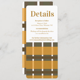 Information om Fall Play Flkanaler Mustard Bröllop Inbjudningar