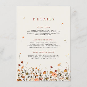 Information om Fall WildblomGarden Blommigt Boho B Tilläggskort