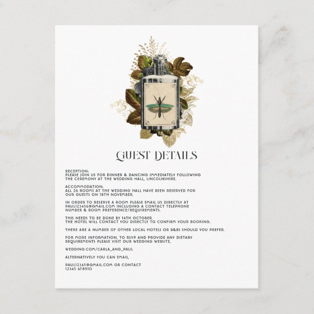 Information om fängelseplatsen Halloween Gothic Gu Tilläggskort (Framsida)