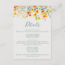 Information om färgad sommartid Blommigt Bröllop