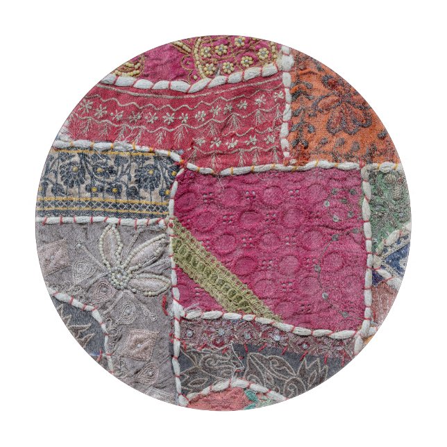 Information om färgat patchwork Carpet Closeup Det (Framsidan)