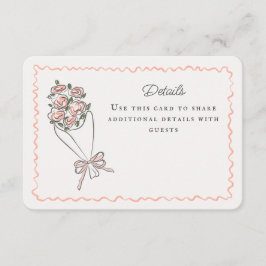 Information om färskvarumarknaden för rosa Blommig Tilläggskort