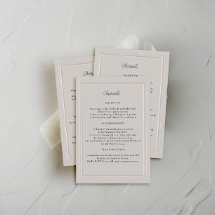 Information om Faux Embossed Dubbla Ram Formal Brö Tilläggskort