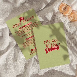 Information om fet, färglös Retro-Funky Modern Brö Tilläggskort