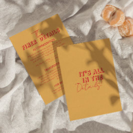 Information om fet, färglös Retro-Funky Modern Brö Tilläggskort