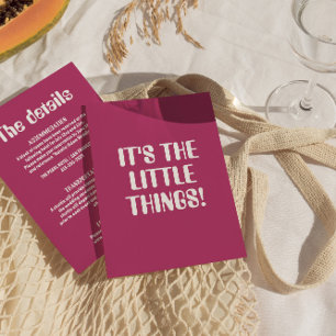 Information om fetstilt färgad Retro Groovy Modern Tilläggskort